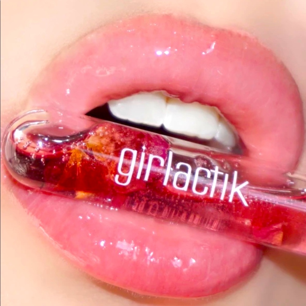 Girlactic Rose Oil Petal Lip Gloss Cruelty Free PETA Approved Natural